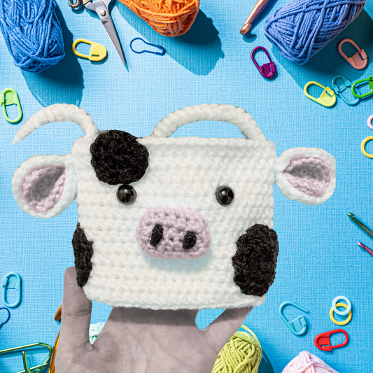 Mini Cow Purse | Crochet Pattern